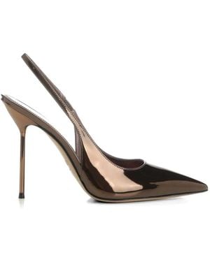 Paris Texas Lidia Slingback Court Shoes - White