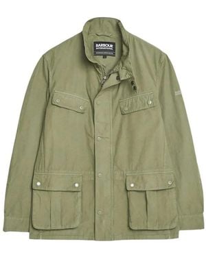 Barbour Jacke Mit Mehreren Taschen - Grün