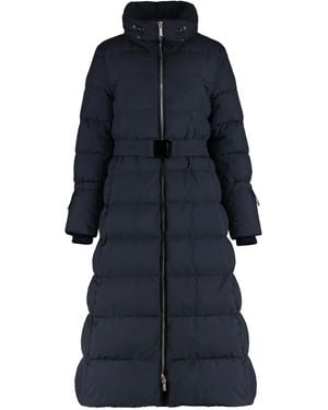 Moorer Dorianne Long Coat - Blue