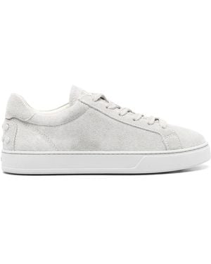 Tod's Suede Leather Sneakers - White