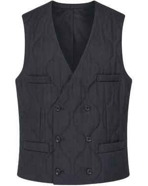 Comme des Garçons Chaleco Acolchado Con Doble Botonadura - Azul