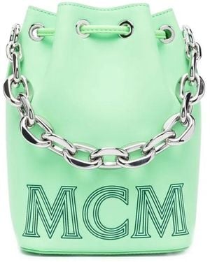 MCM チェーンリンク バッグ - グリーン