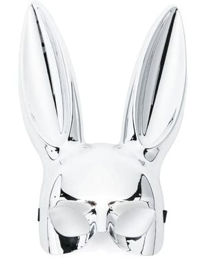 Maison Close Mirror Bunny Mask - White