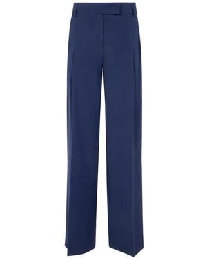 DR. HOPE Pantalon Droit À Design Plissé - Bleu
