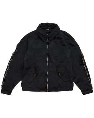 Comme des Garçons Camouflage Zip-Fastening Jacket - Black