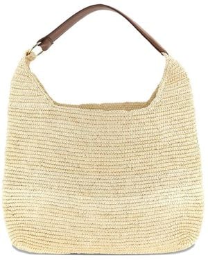 Maison Michel Cristiana Shoulder Bag - Natural