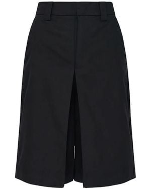 Club21 Collection Pleated Wide-Leg Cropped Trousers - Blue