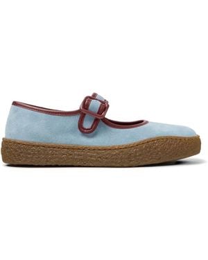 Camper Peu Terreno Suede Ballet Flats - White