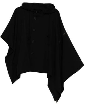 Yohji Yamamoto Wool Cape - Black