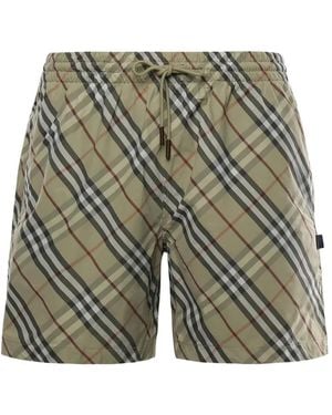 Burberry Swimsuit Seb Chk - Grey