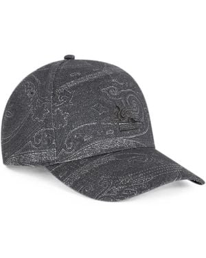 Etro Pegaso Paisley Baseball Cap - Gray