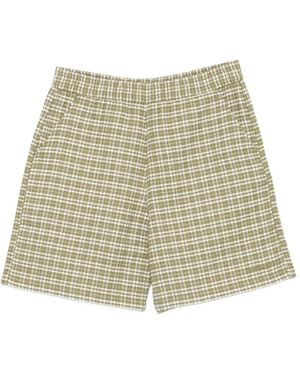 Carhartt Kander Check-Pattern Shorts - Natural