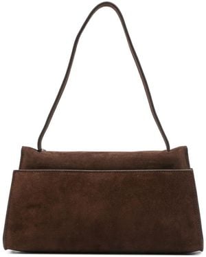 Elleme Long Papillon Schultertasche Aus Wildleder - Braun