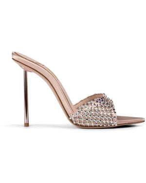 Le Silla Gilda Embellished Sandals - White