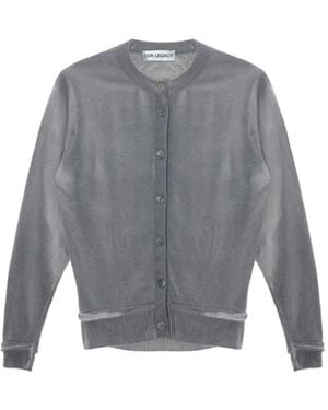 Our Legacy Dual button-fastening cardigan - Grau