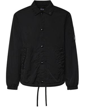 C.P. Company Heavy Chrome-R Coach Lens Jacket - Black