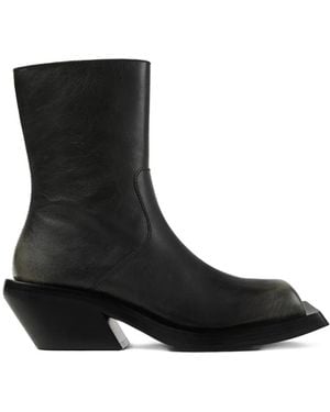 CAMPERLAB Botines Con Puntera Cuadrada - Negro