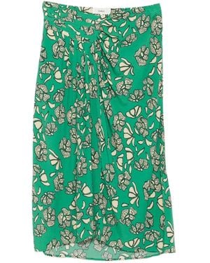 Ba&sh Drapierter Annie Midirock Mit Blumenprint - Grün