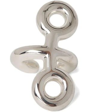 Charlotte Chesnais Boucle D'Oreille Binary - Blanc