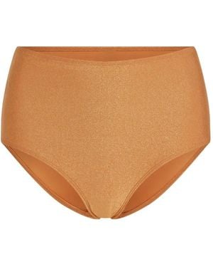 Marlies Dekkers Dorada High-Waist Bikini Bottoms - Brown