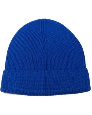 Universal Works Bonnet Watch En Maille Côtelée - Blue