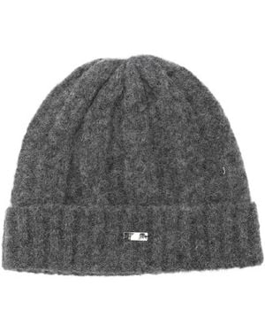 Herno Cable-Knit Beanie - Grey