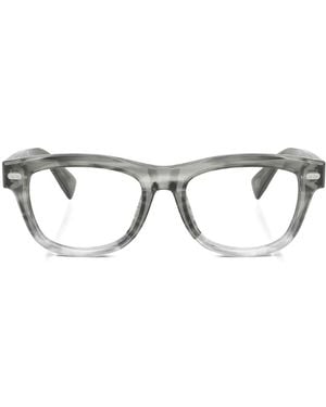 Brunello Cucinelli Occhiali A Righe - Grigio