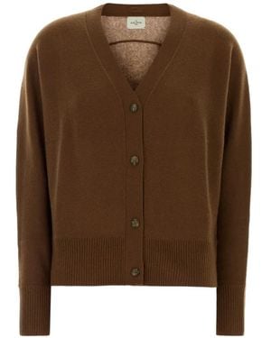 LeKasha Lyss V-Neck Cardigan - Brown