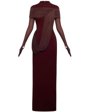Chats by C.Dam Meydan Draped Maxi Dress - Purple