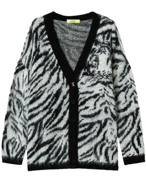 Twinset Cardigan Con Stampa X Myfo - Nero