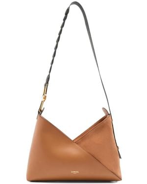 Lancel M Pagode Braided-Handle Shoulder Bag - White