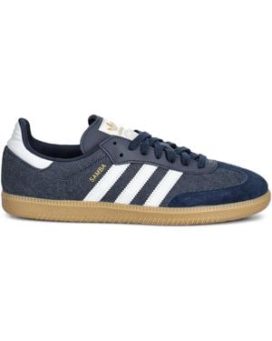 adidas Samba スリーストライプ スニーカー - ブルー
