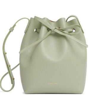 Mansur Gavriel Mini leather bucket bag - Verde