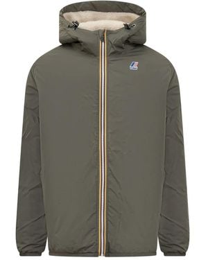 K-Way Le Vrai 4.0 Claude Orsetto Hooded Jacket - Green