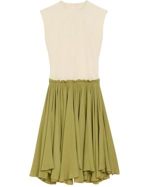 Ami Paris Vestido Midi Sin Mangas - Verde