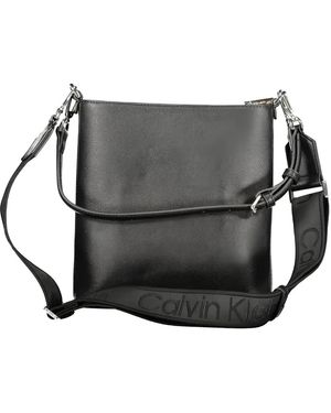 Calvin Klein Logo-Plaque Grained Tote Bag - Black
