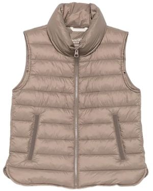 Marc O' Polo Quilted High-Neck Gilet - Natural