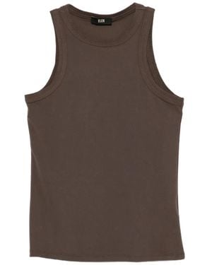 ELEH Ribbed Tank Top - Brown