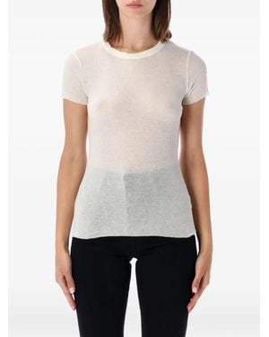 James Perse Ribbed-Knit T-Shirt - White