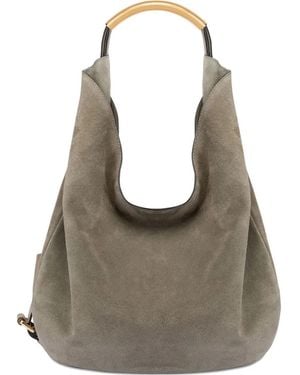 Moschino Handle Me Shoulder Bag - Gray