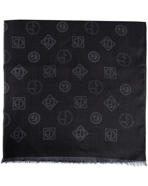 Giorgio Armani Silk Scarf - Black