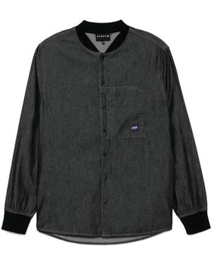 SPORT b. by agnès b. Rib-Collar Shirt - Black