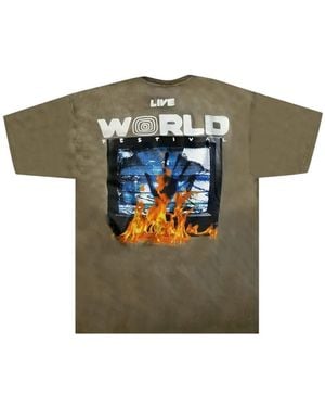 Travis Scott Cactus Jack Graphic-Print T-Shirt - Green