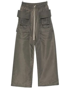 Rick Owens Creatch Multi-Pocket Drawstring Cargo Pants - Gray