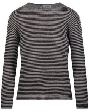 Be You Gestreifter Pullover - Grau