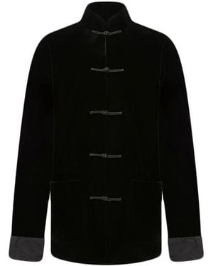 Shanghai Tang Velvet Tang Jacket - Black