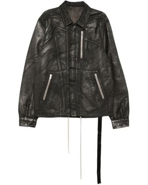 Rick Owens プリント ジャケット - ブラック