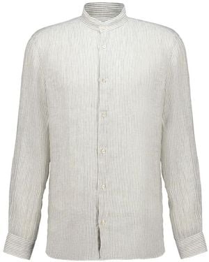 Boglioli Chemise Rayée À Manches Longues - White