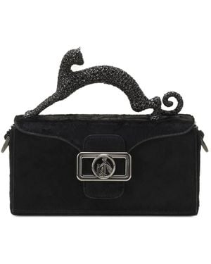 Lanvin Pencil Umhängetasche Mit Katze - Schwarz