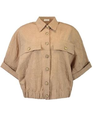 Brunello Cucinelli Mini Blouse - Natural